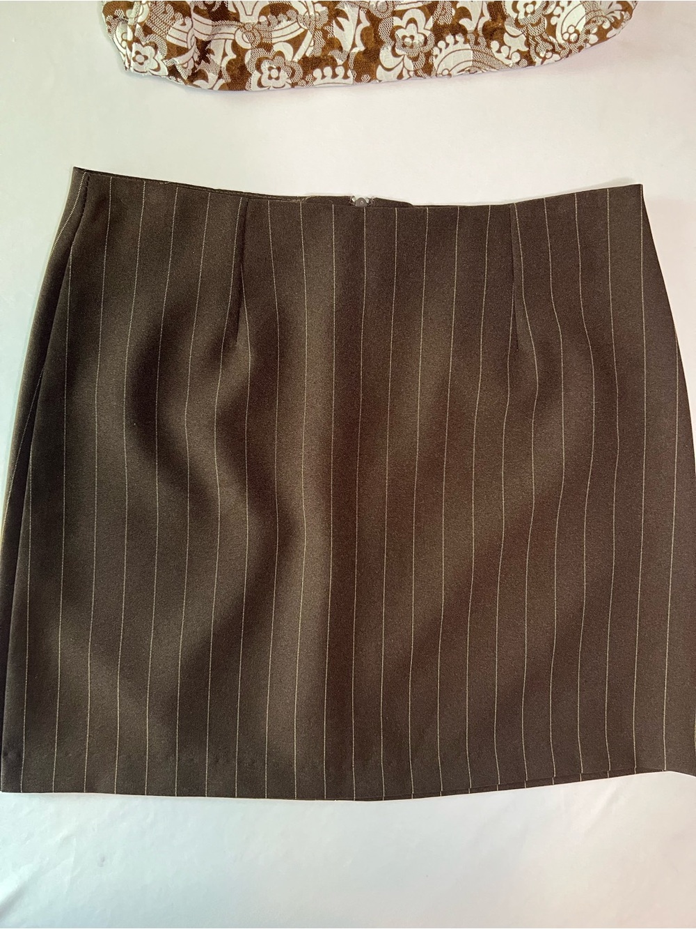 A. Byer pinstripe mini skirt